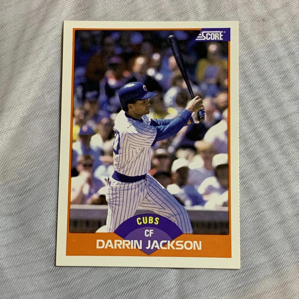 1989 Score Darrin Jackson‎ Chicago Cubs Baseball Card #360